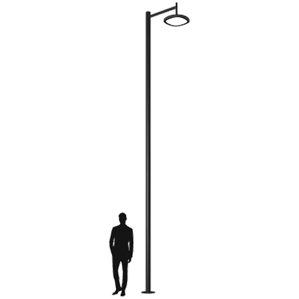 осветительные комплексы SKYLINE LED 90W DW 827 RAL9005 S-POLE 6M D108 (в комплекте ЗДФ), артикул 4707000340