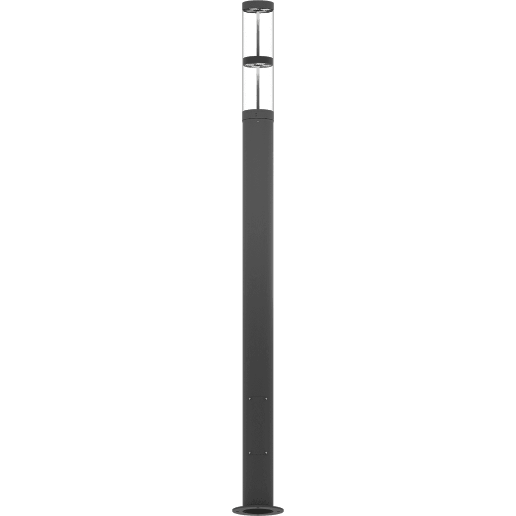 осветительные комплексы COLOSS LED 50W RW 830 RAL9005 POLE 4M (без ЗДФ), артикул 4798000030