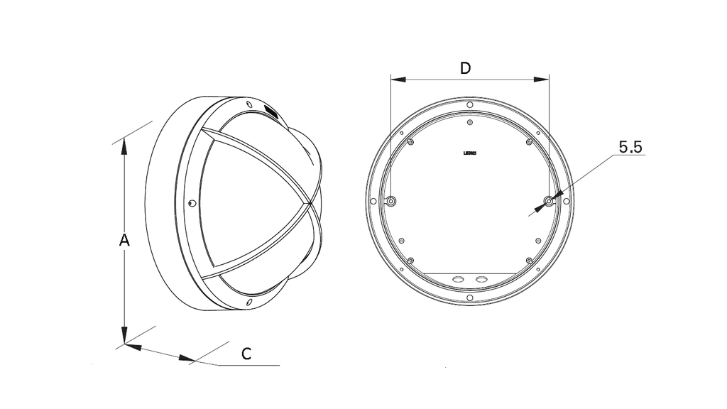 накладные DAMIN LED, артикул 1440000040
