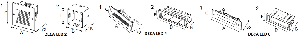 встраиваемые DECA LED 6W 840 SL, артикул 1100500060