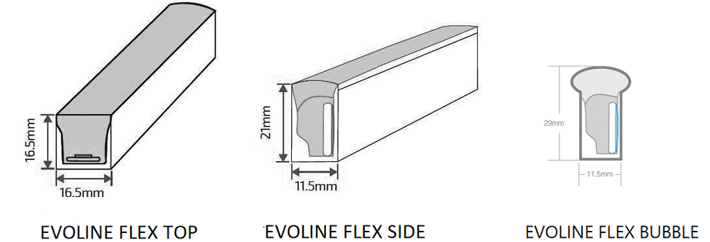 декоративные EVOLINE FLEX BUBBLE 12W 840 WH with connector Direct 48V L2000, артикул 1006007800