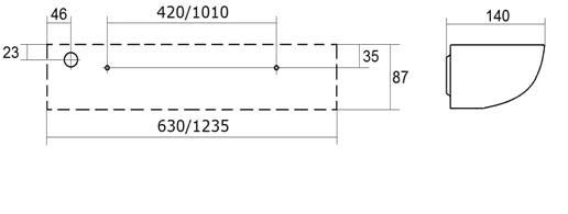 настенные OTN LED 1200 4000K, артикул 1480000020