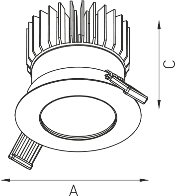 даунлайты QUO 13 WH D45 3000K (with driver), артикул 1507000160