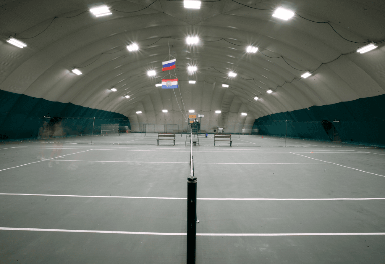 Tennis court in Samara - проектирование освещения от компании Световые Технологии