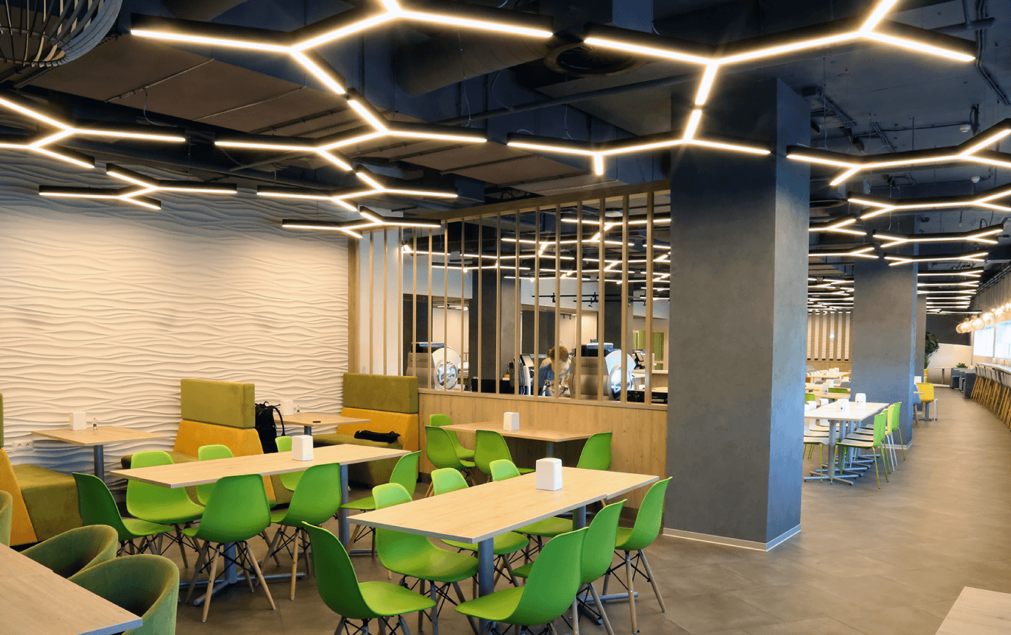 canteen - проектирование освещения от компании Световые Технологии