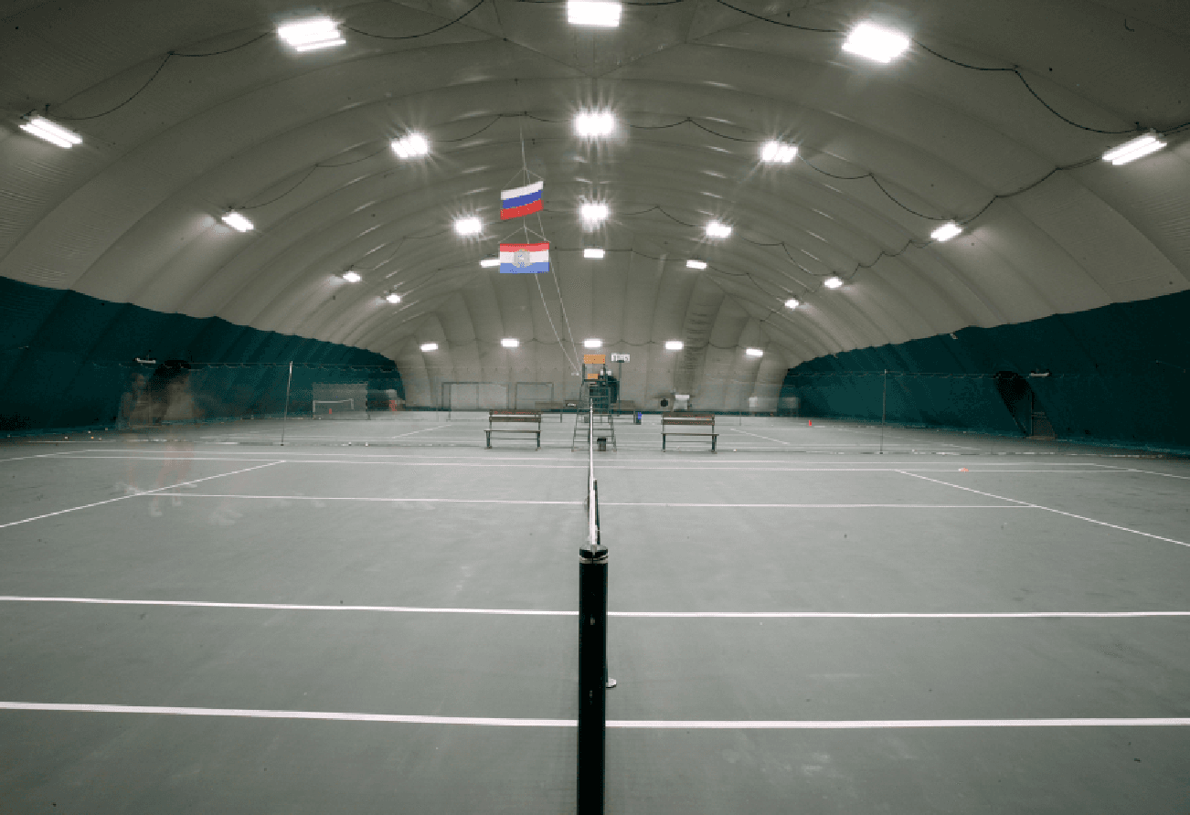 Теннисный корт в Самаре - проектирование освещения от компании Световые Технологии