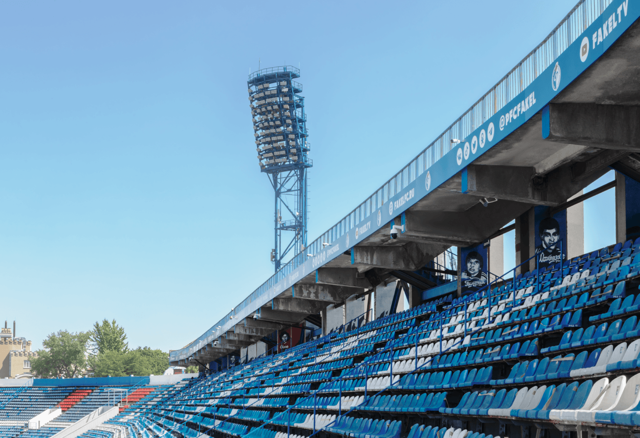 Центральный стадион профсоюзов - проектирование освещения от компании Световые Технологии