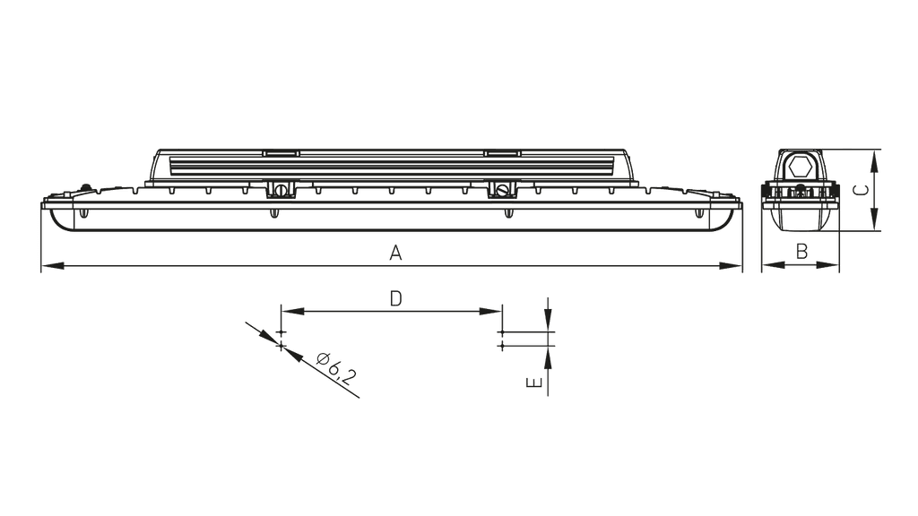 взрывозащищенные светильники SLICK LED Ex, артикул 1631004640