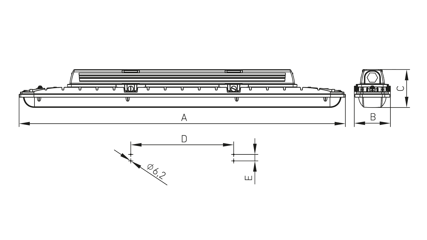 взрывозащищенные светильники SLICK LED Ex, артикул 1631004640