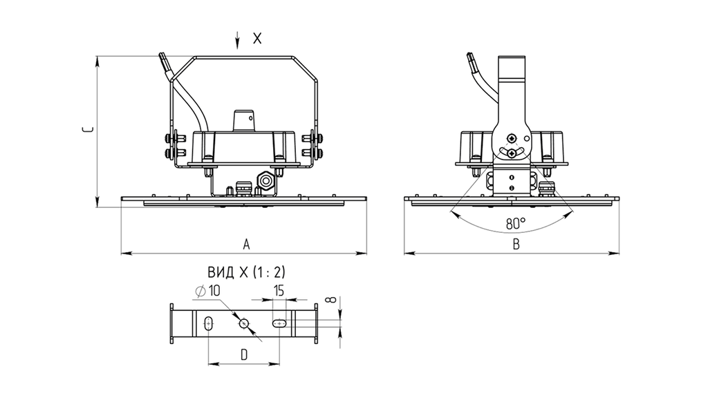для высоких пролетов (high bay) HOOK/RB, артикул 1944000680