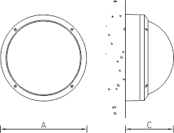 ламповые DAMIN 1x23W E27 SL with grille, артикул 1432000250