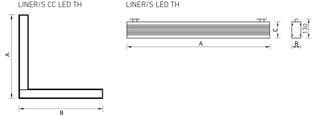 линейные системы LINER/S DR LED 1200 TH W HFD 4000K, артикул 1473000550